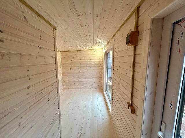 Каркасная баня Лофт-7 Панорама 