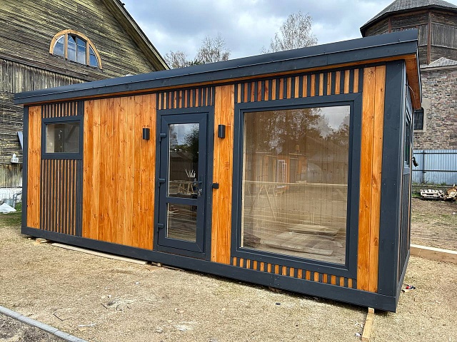 Современная баня Лофт-3