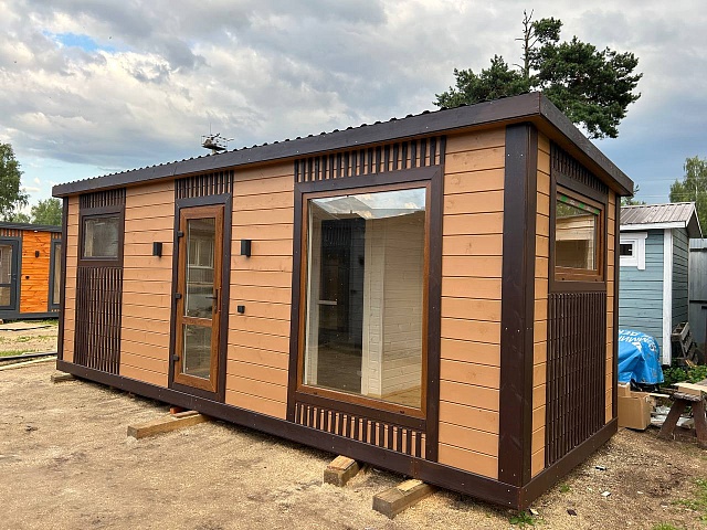 Современная баня Лофт-3