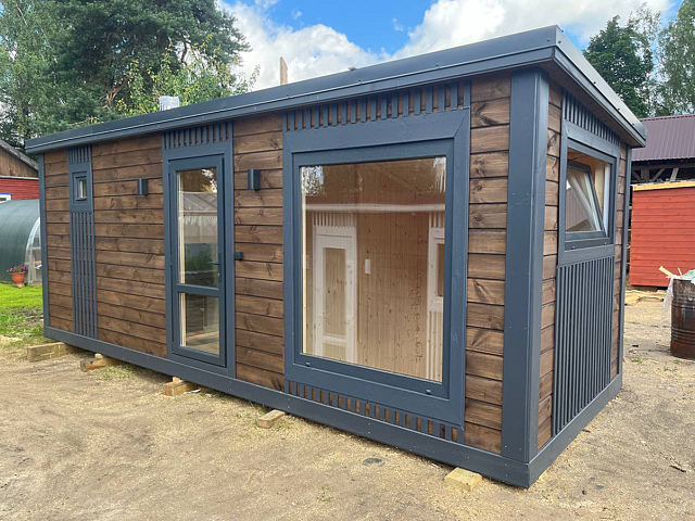 Современная баня Лофт-3